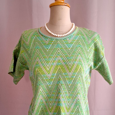 Top t-shirt maille Missoni camaïeu vert T.U 2018