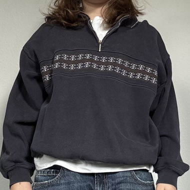 Jockey Half-Zip Sweatshirt con motivo