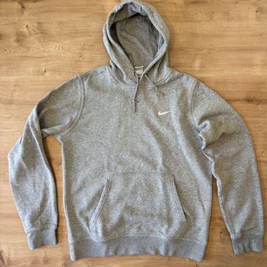 Felpa con cappuccio Nike grigio chiaro