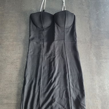 Black Rhinestone Bodycon Dress