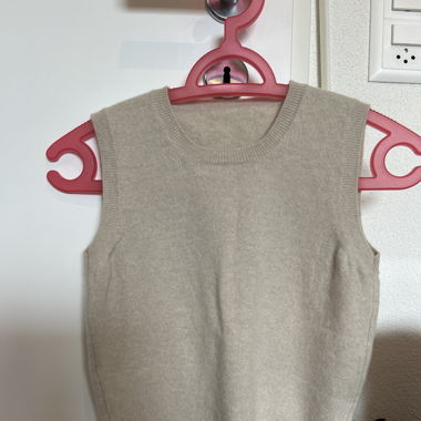 Beiger Pullunder/Strickweste