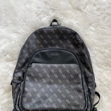 GUESS Rucksack schwarz/beige