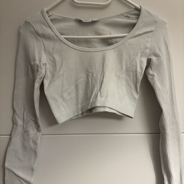 Longsleeve bauchfrei weiss