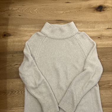 Weisser Strickpullover Grösse XL