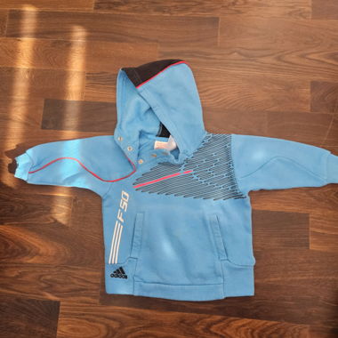 Felpa con cappuccio per bimbi Adidas 9-12M
