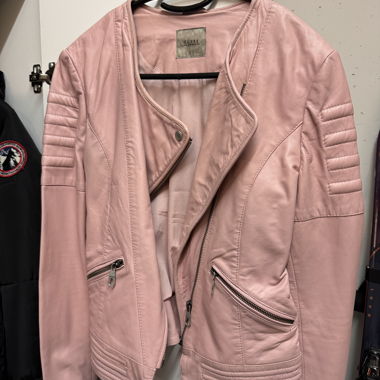 Guess Pink Leather Jacket
