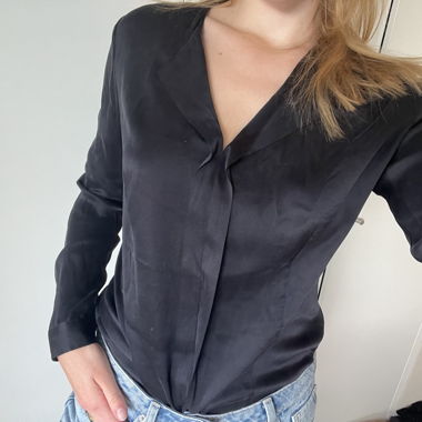 Schwarze Damenbluse