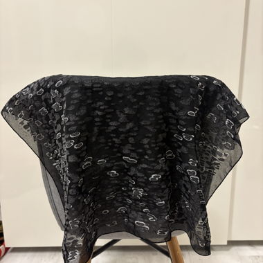 Black sheer fabric