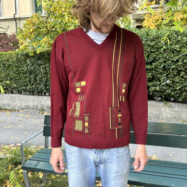 Pull en laine tricotée