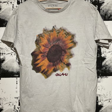 T-shirt Quasi con stampa di girasoli