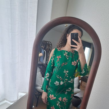 Open shoulder dress