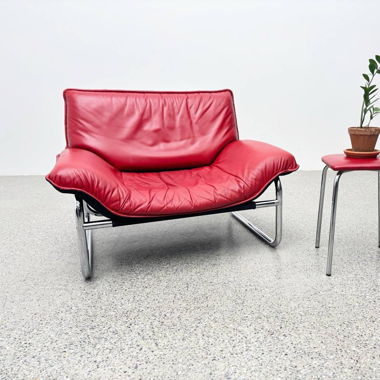  Bauhaus Ledersessel von Johan Bertil Häggström 