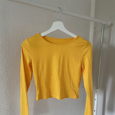 gelbes langarm top