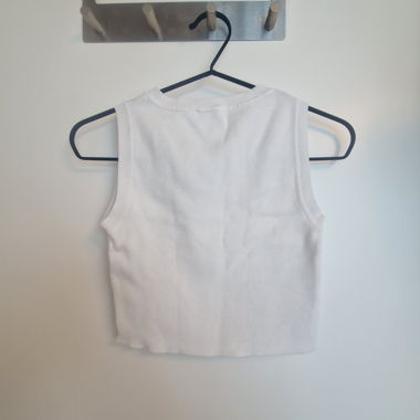 Top in maglia bianco