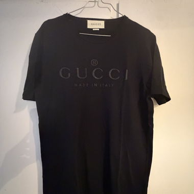 T-shirt Gucci noir avec logo