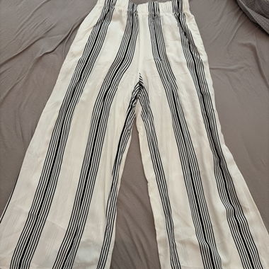Gestreifte weite Hose