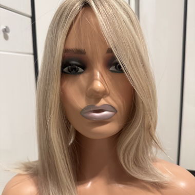 Topper capelli biondi con clip