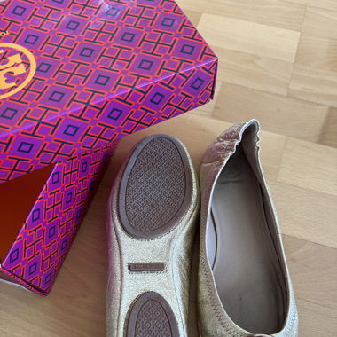 Tory Burch - escarpins spark gold