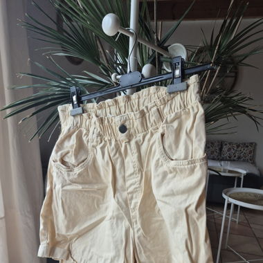 Schöne Paperbag-Shorts / Joli short paperbag beige