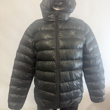 Doudoune noire à capuche