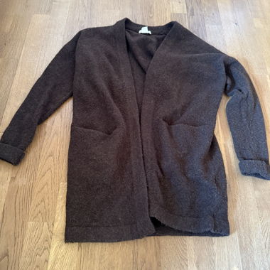 Dark Wool Cardigan XS