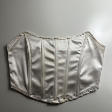 Bustier corsetto in raso