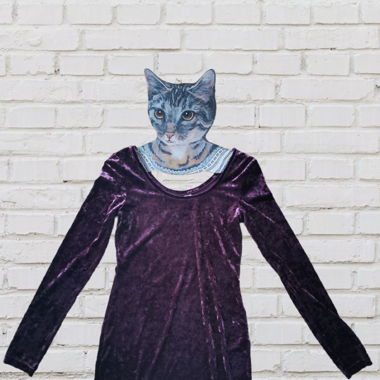 Samtkleid lila