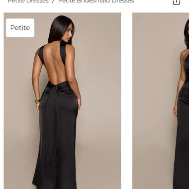 Maxi Satin Dress open back