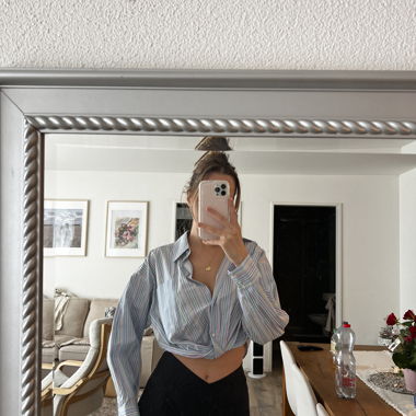 Top corto a righe ZARA, taglia S