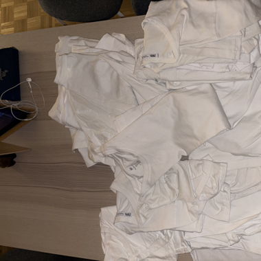 Lot de 17 t-shirts blancs 