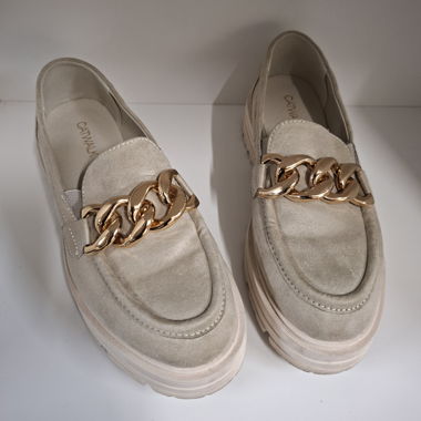 Loafer beige Catwalk con catena Gr. 36