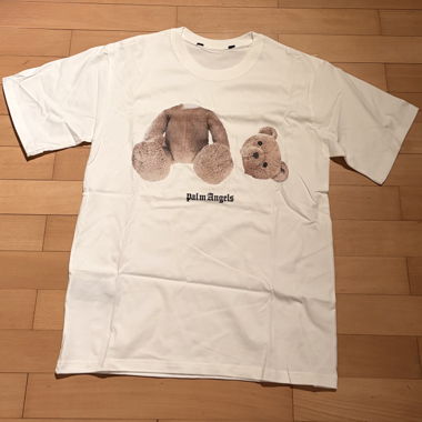 T-shirt blanc Palm Angels avec ourse