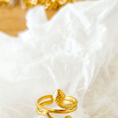 SNAKE Gold Ring - 18k gold plated