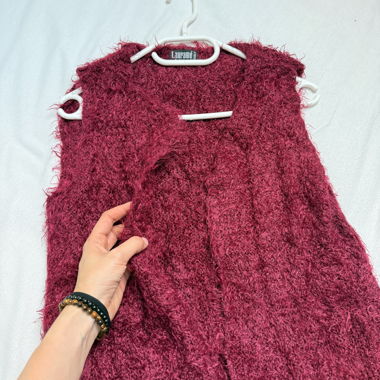Gilet sans manches fuchsia
