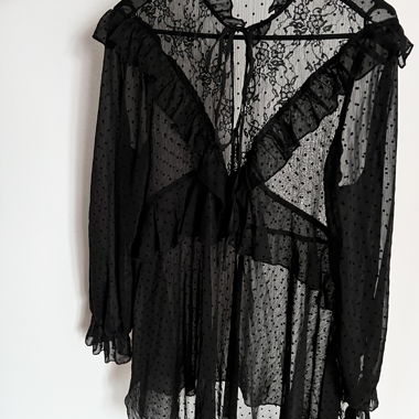 ZARA elegante durchsichtige Bluse