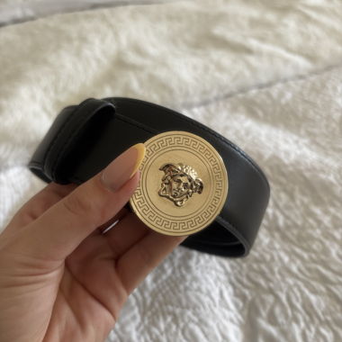 VERSACE belt with gold buckle
