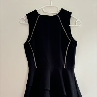Black evening shirt