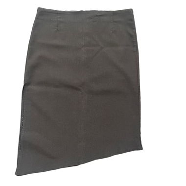 Asymetrical black office skirt