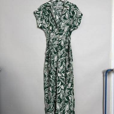 MNG Jumpsuit mit Blattmuster