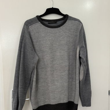 Pull laine gris