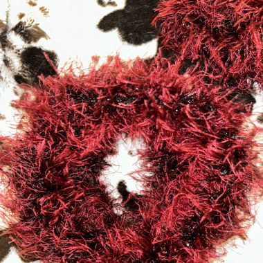 Funky Red Headband and Infinity Scarf