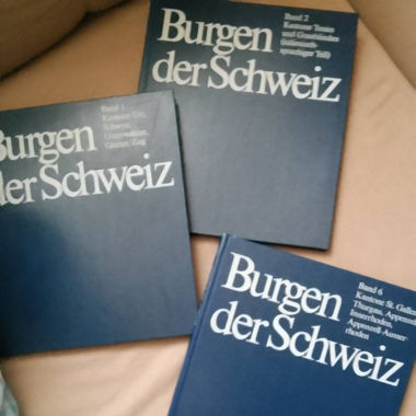 Burgen der Schweiz  9 Bilder Bücher mit Infos