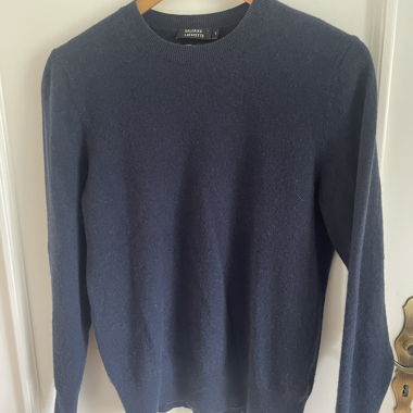 Maglione in Cashmere Blu Navy