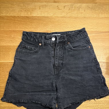Black Denim Shorts