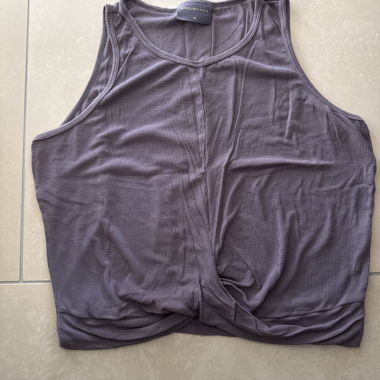 Violet Ribbed Tank Top