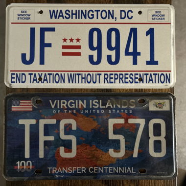 U.S. Autoschild, Washington D.C. & Virgin Islands