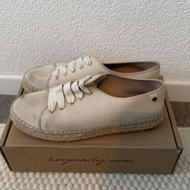 Hey Marley sneaker 41 beige espadrille 