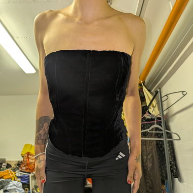 Top Bandeau in Raso