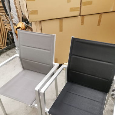 Luxus Aluminium Gartenstühle gepolstert -50%