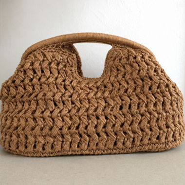 Beige Woven Bag